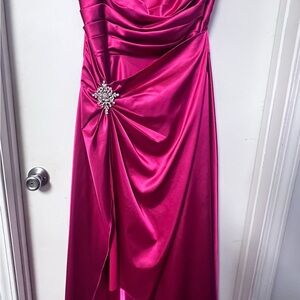 Cinderella Fuchsia Strapless Dress